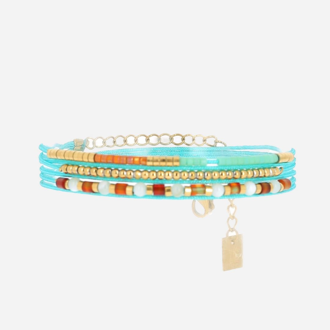 ZAG BIJOUX BRACELET MULTI ACIER DORE