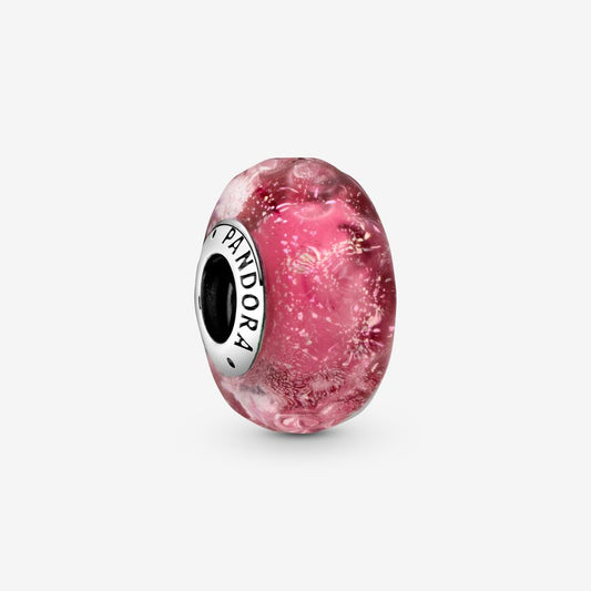 Pandora Charm Murano Vagues rose Lumineux 798872C00